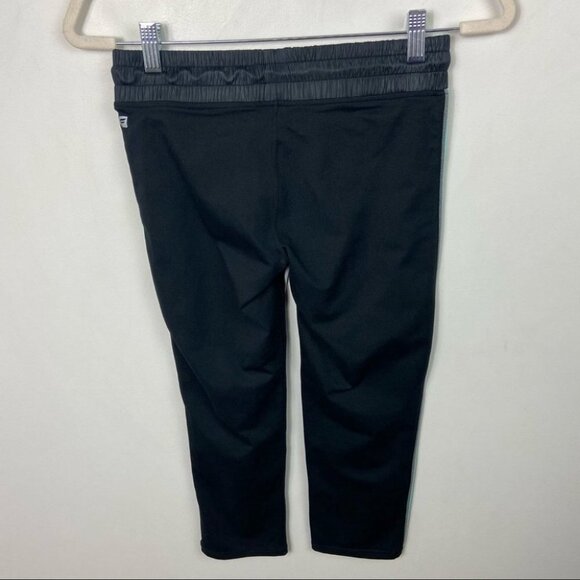 Fabletics Beckham Capri Powerhold Leggings Black Womens Size Small Drawstring - Picture 6 of 10
